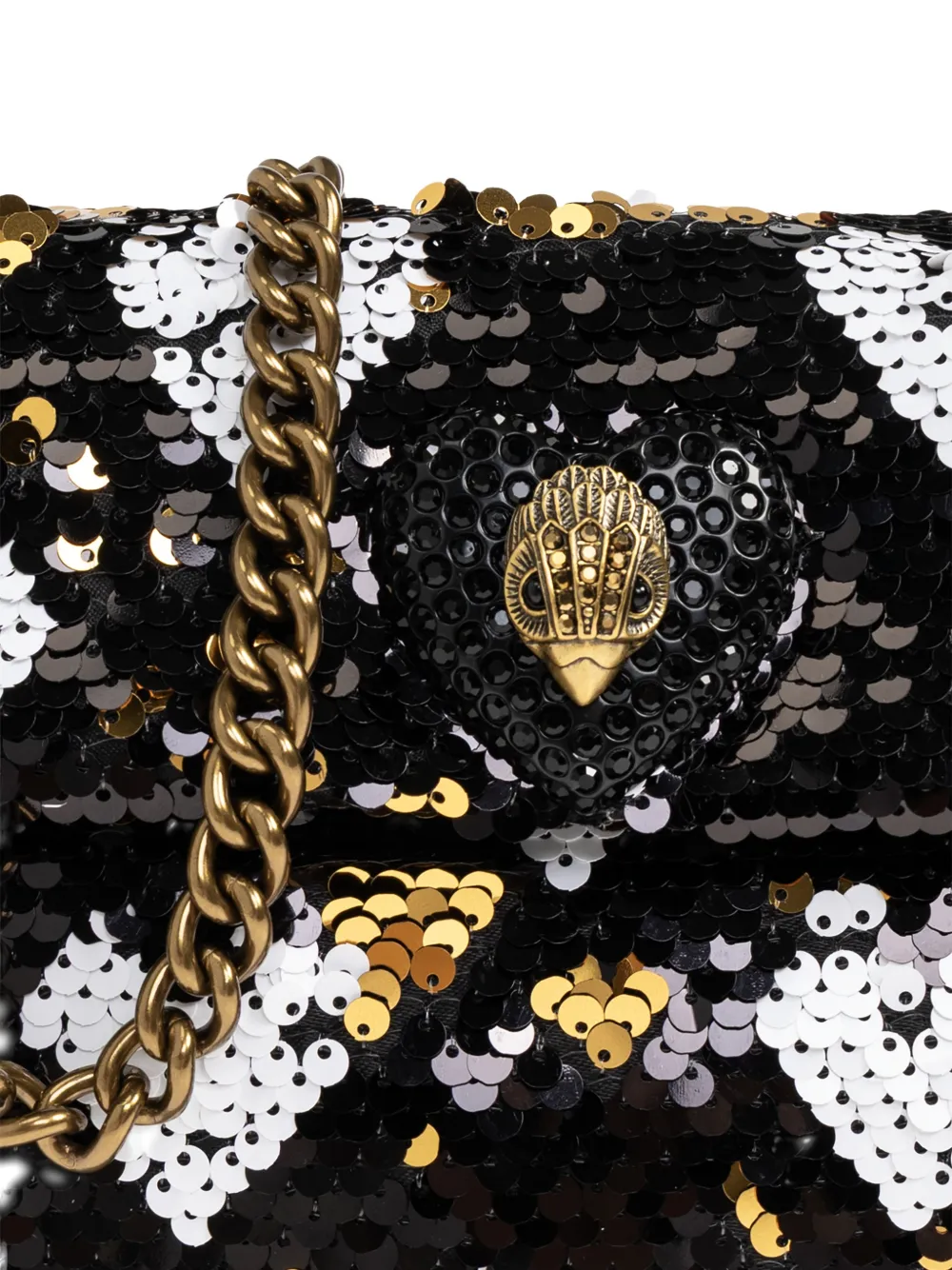 Sequin Heart Chain Shoulder Bag