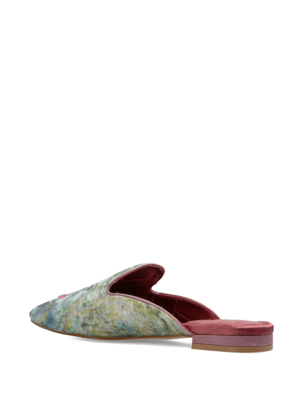 Kurt Geiger London Muiltjes met borduurwerk Groen