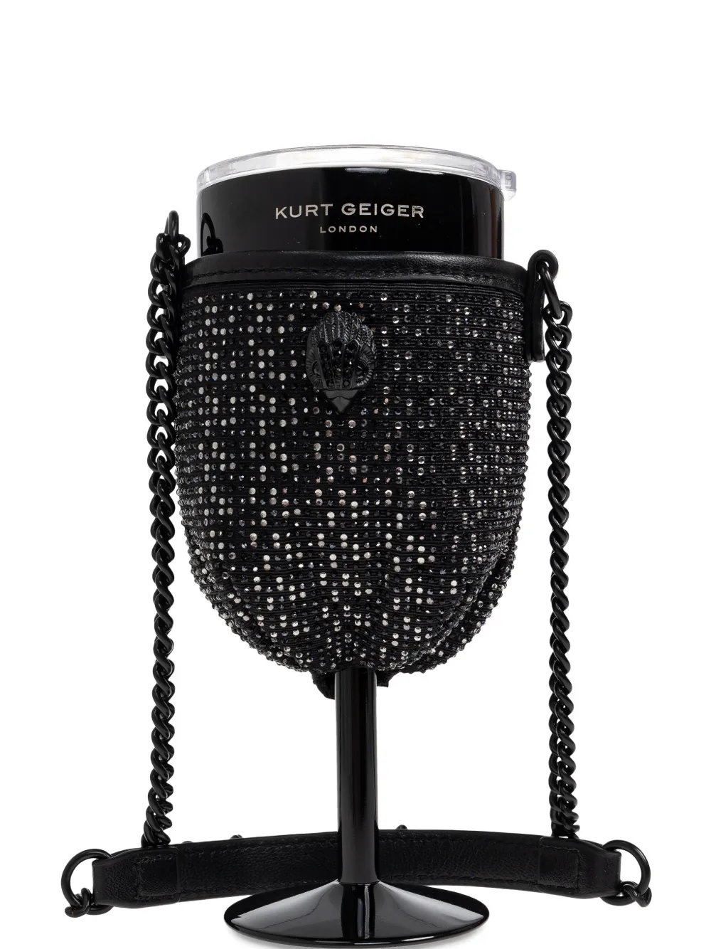 Kurt Geiger London kensington wine glass holder - Nero