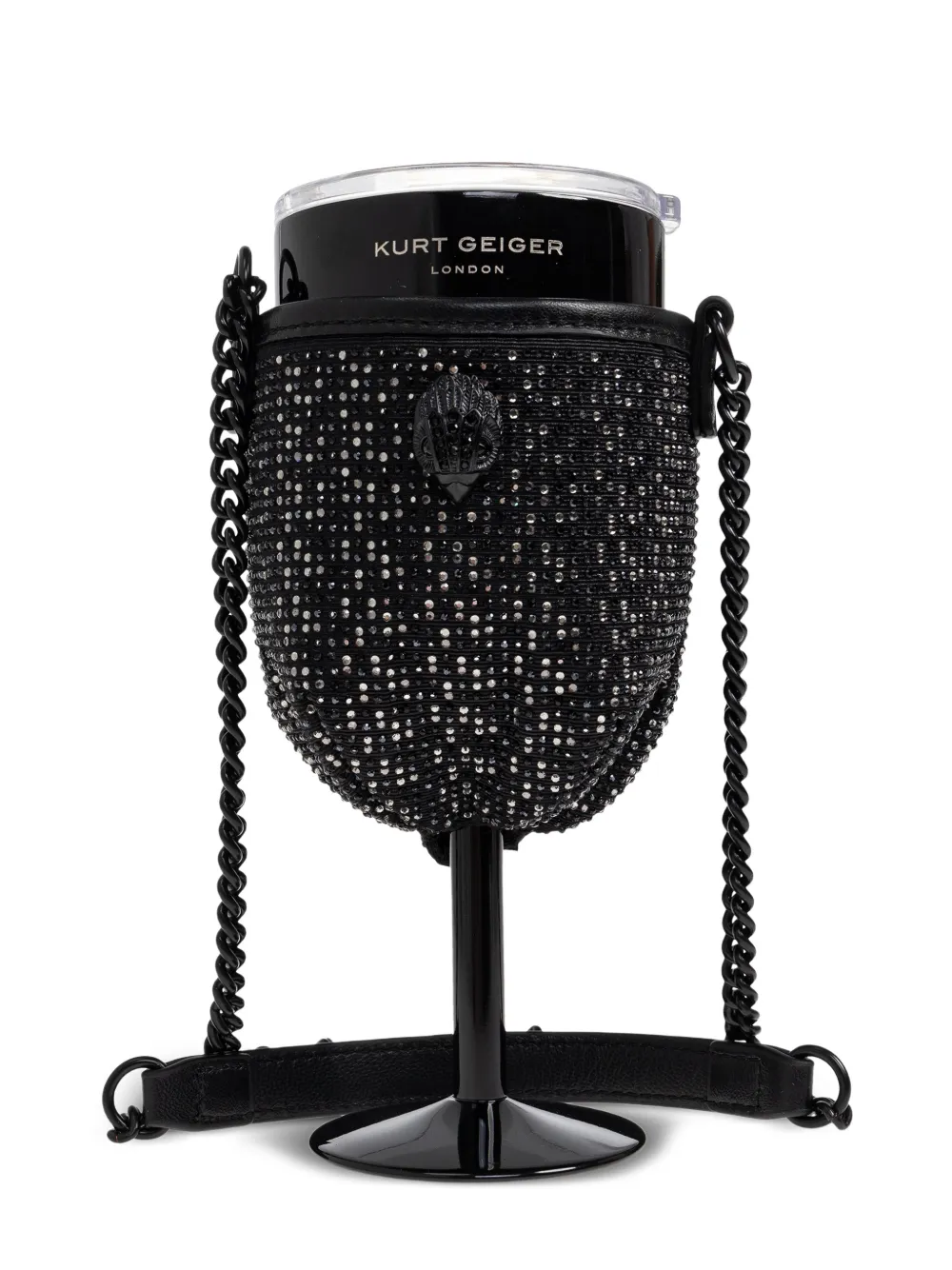 Kurt Geiger London kensington wine glass holder - Nero