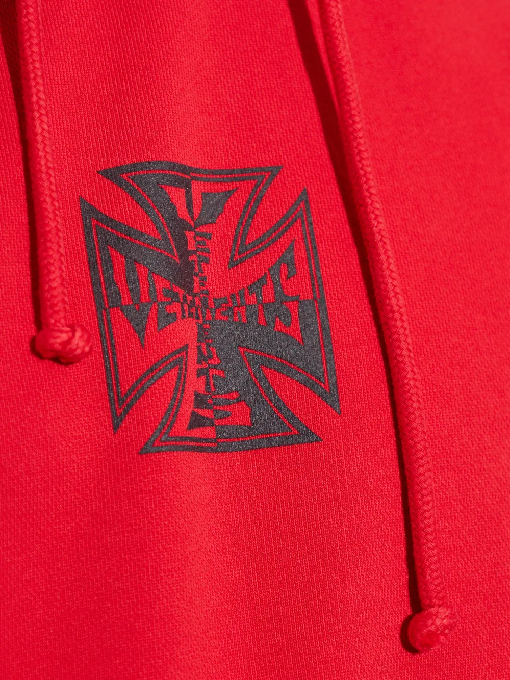 VETEMENTS Hoodie met print Rood