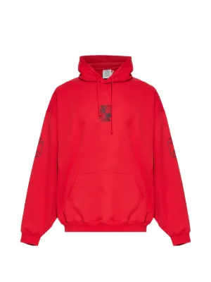 VETEMENTS ロゴ パーカー | レッド | FARFETCH JP
