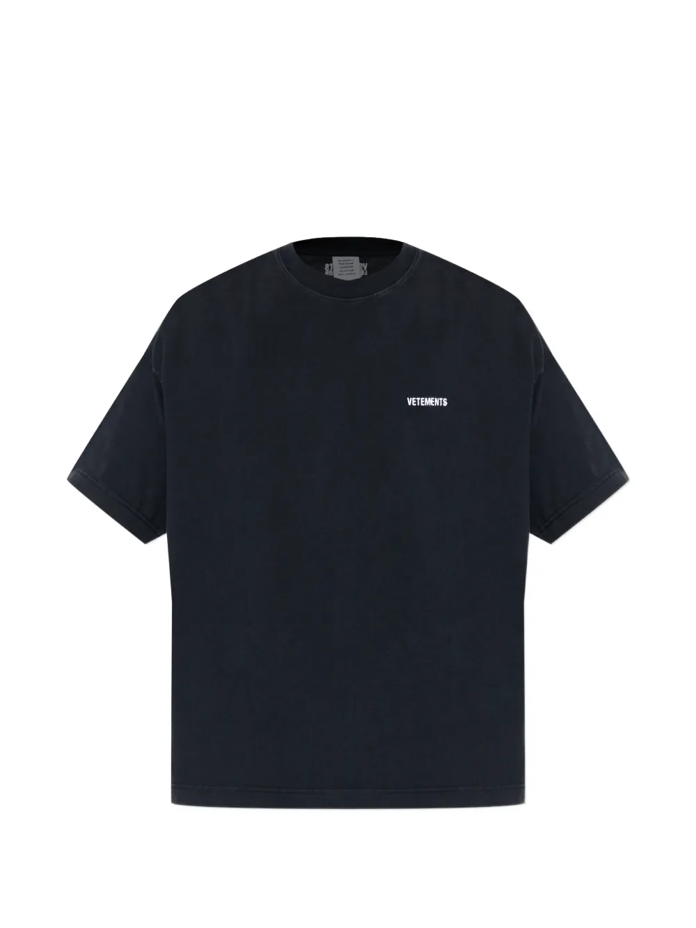 VETEMENTS logo-embroidered T-shirt - Nero