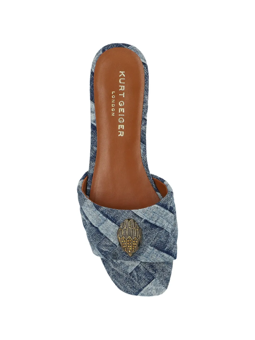 Kurt Geiger London Kensington sandalen met adelaarshoofd Blauw