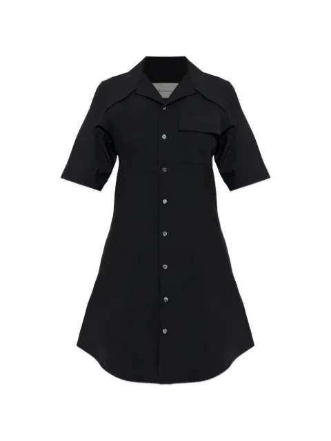 AMI Paris button short-sleeve dress