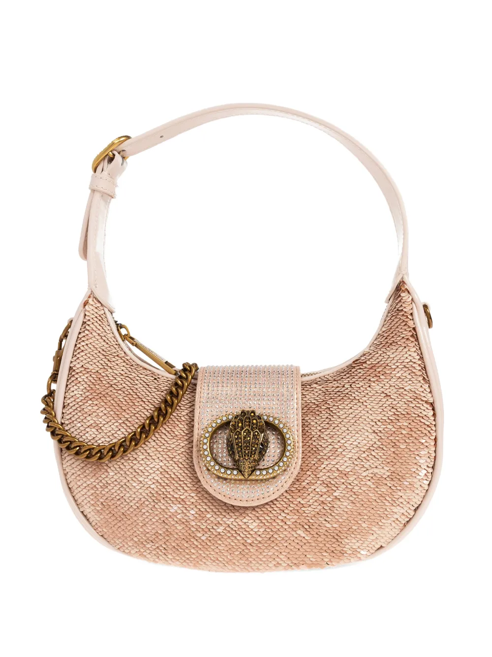 Kurt Geiger London small Chelsea sequin-embellished tote bag - Rosa