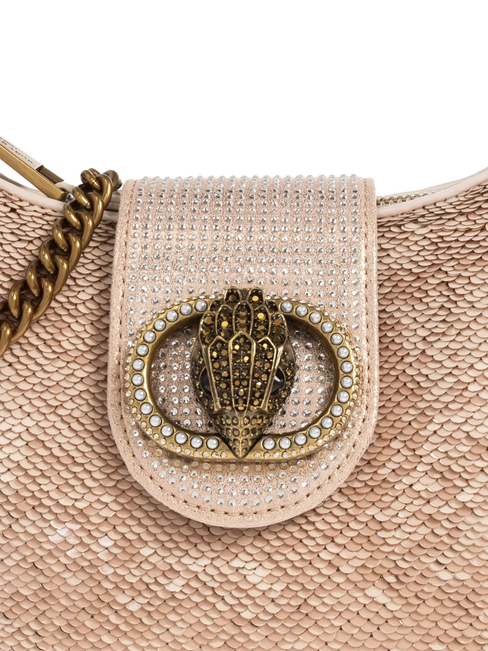 Kurt Geiger London Kleine Chelsea shopper verfraaid met pailletten Roze