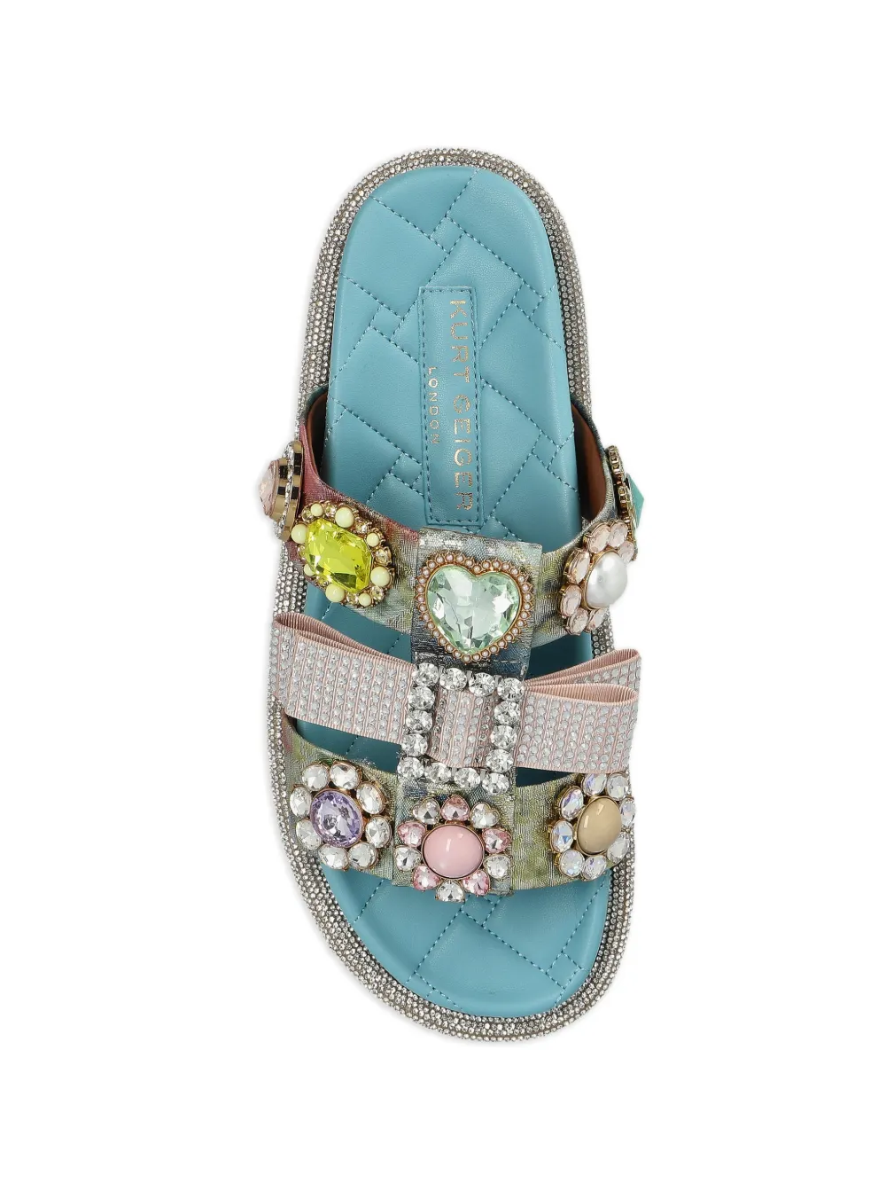 Kurt Geiger London Ornate Orson verfraaide sandalen Blauw