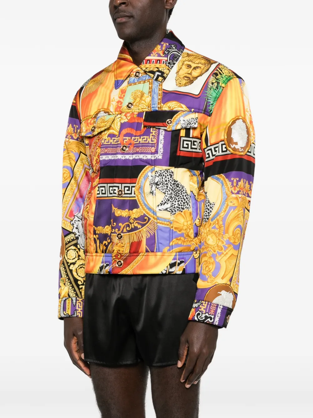 Versace all-over-pattern Jacket | Orange | FARFETCH