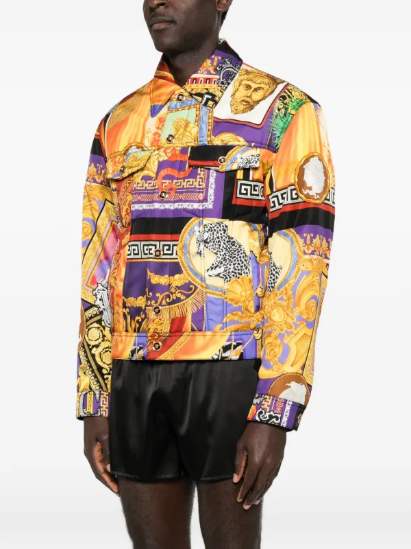 Versace all-over-pattern Jacket | Orange | FARFETCH