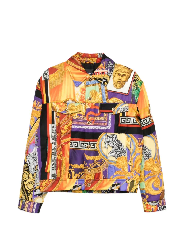 Versace all-over-pattern Jacket | Orange | FARFETCH