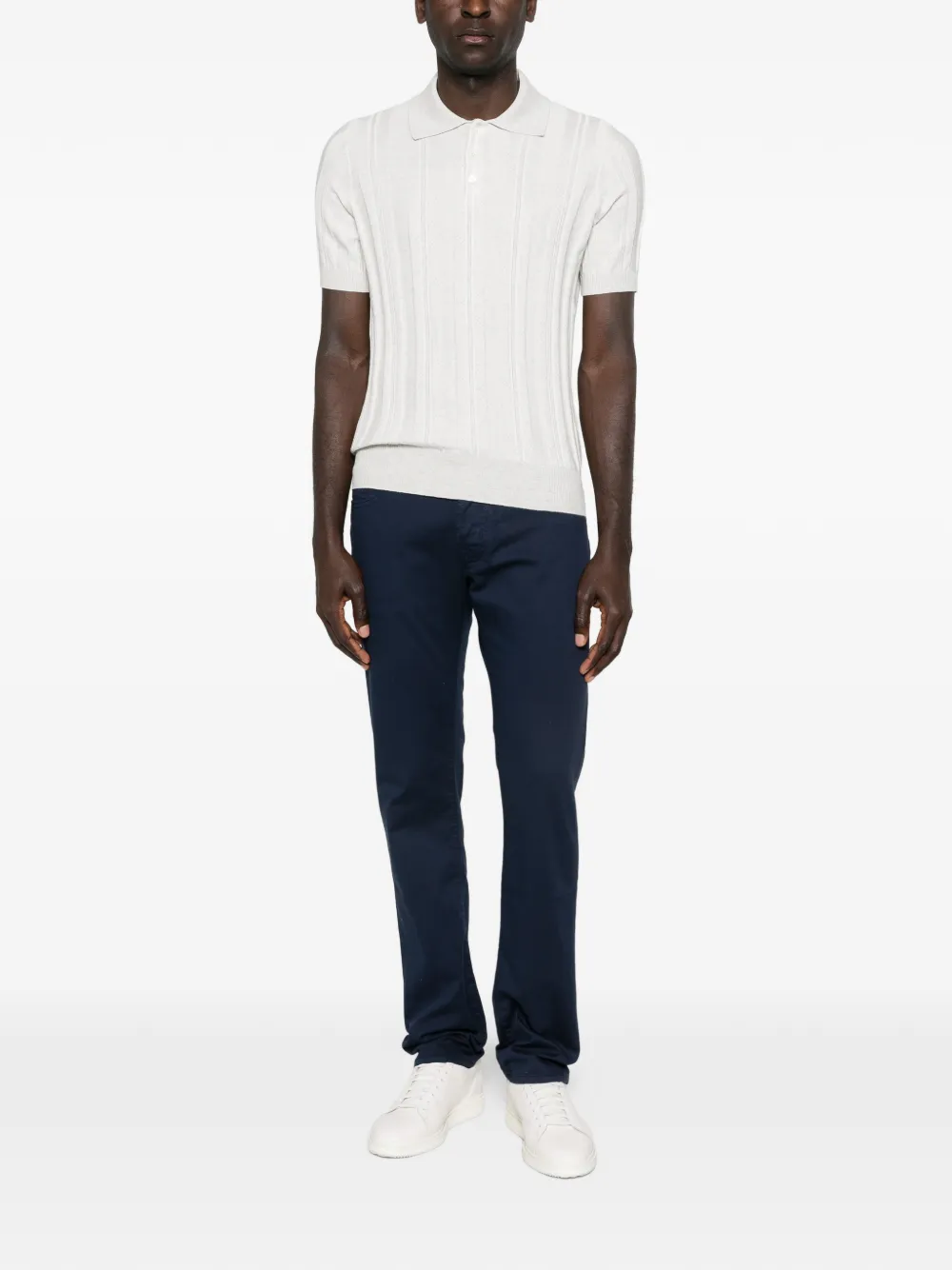  Jacob Cohën Logo-button Straight-leg Jeans - Blue 