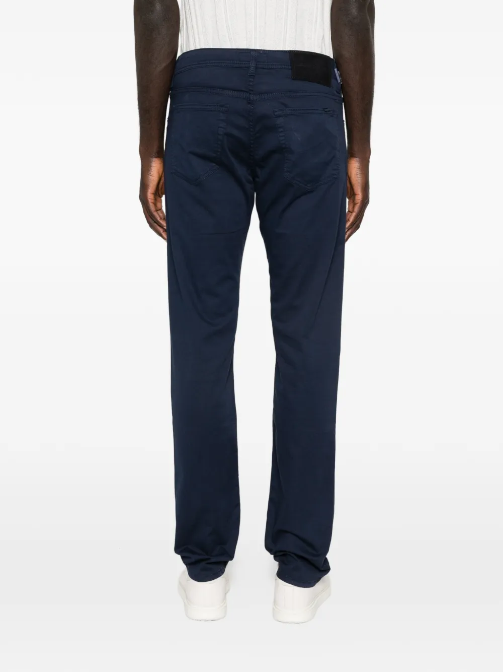 Jacob Cohën Straight jeans met logoknoop Blauw
