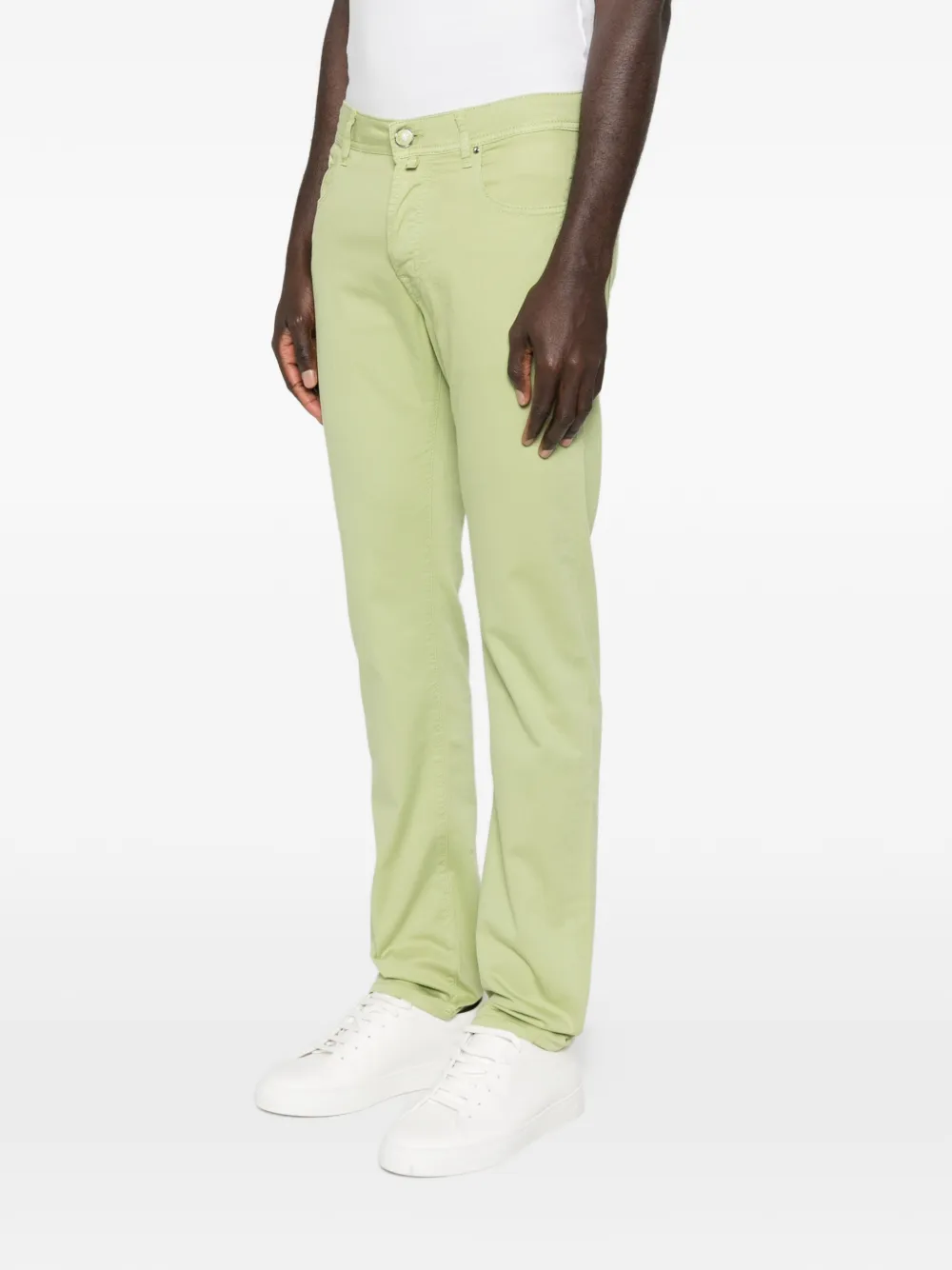Jacob Cohën Slim-fit jeans met knopen Groen