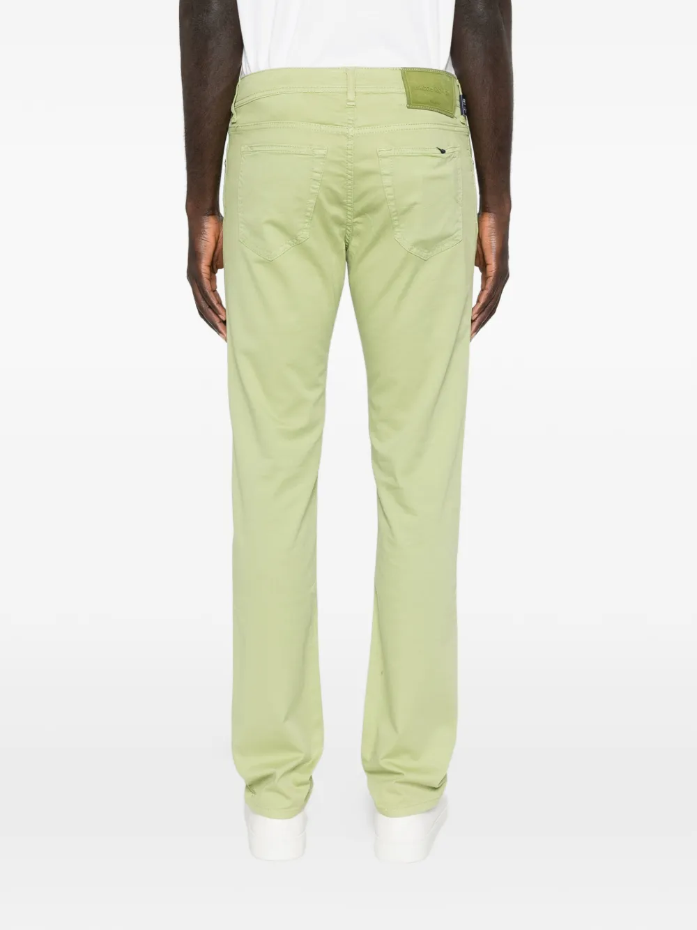Jacob Cohën Slim-fit jeans met knopen Groen