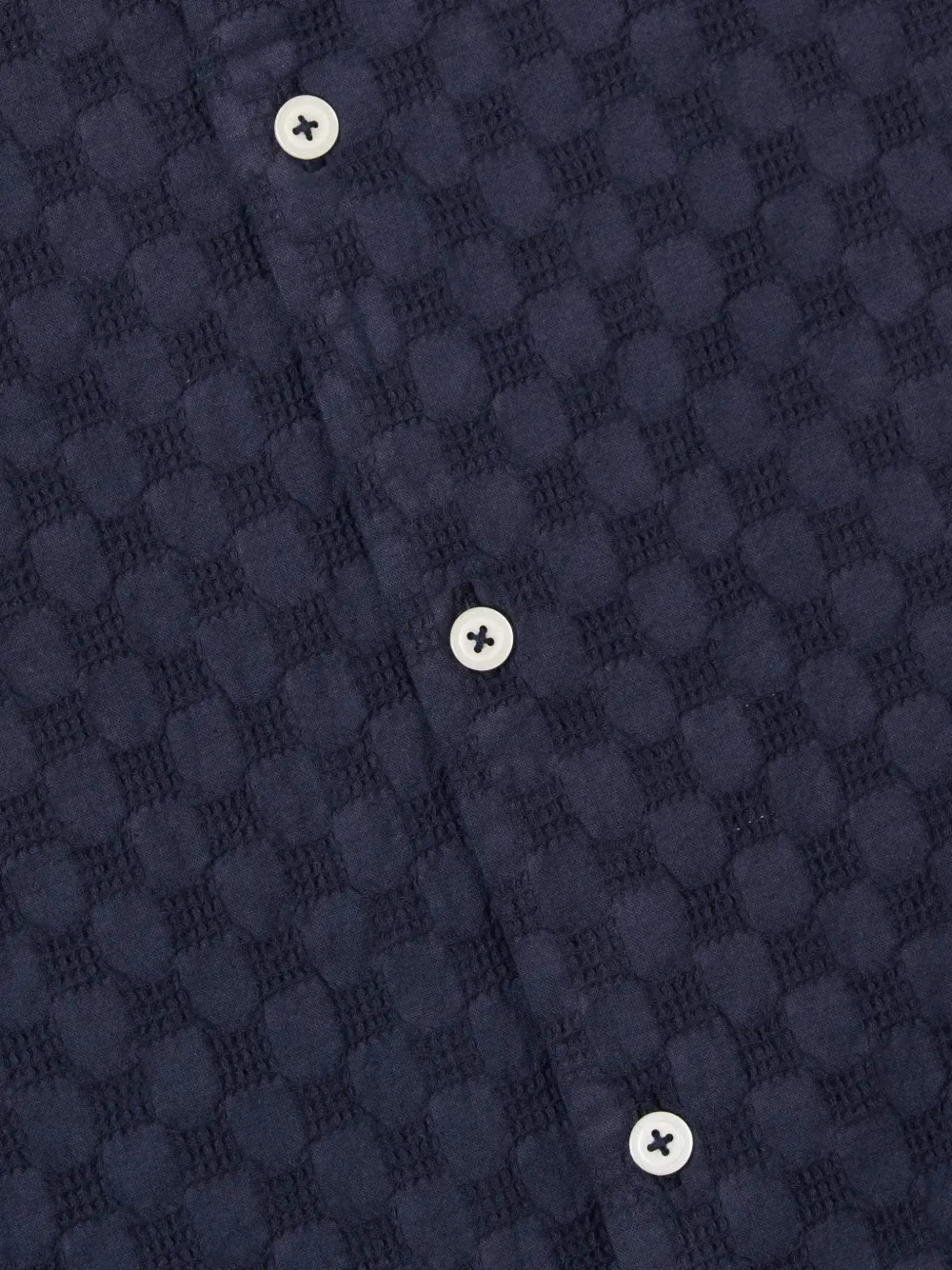  Universal Works Dotted Textured Shirt - Blue 