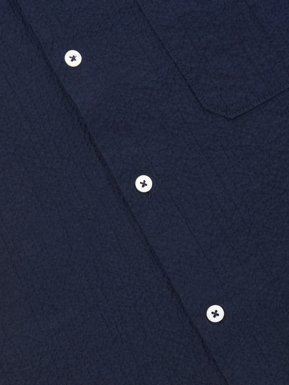  Universal Works Chest-pocket Short-sleeve Shirt - Blue 