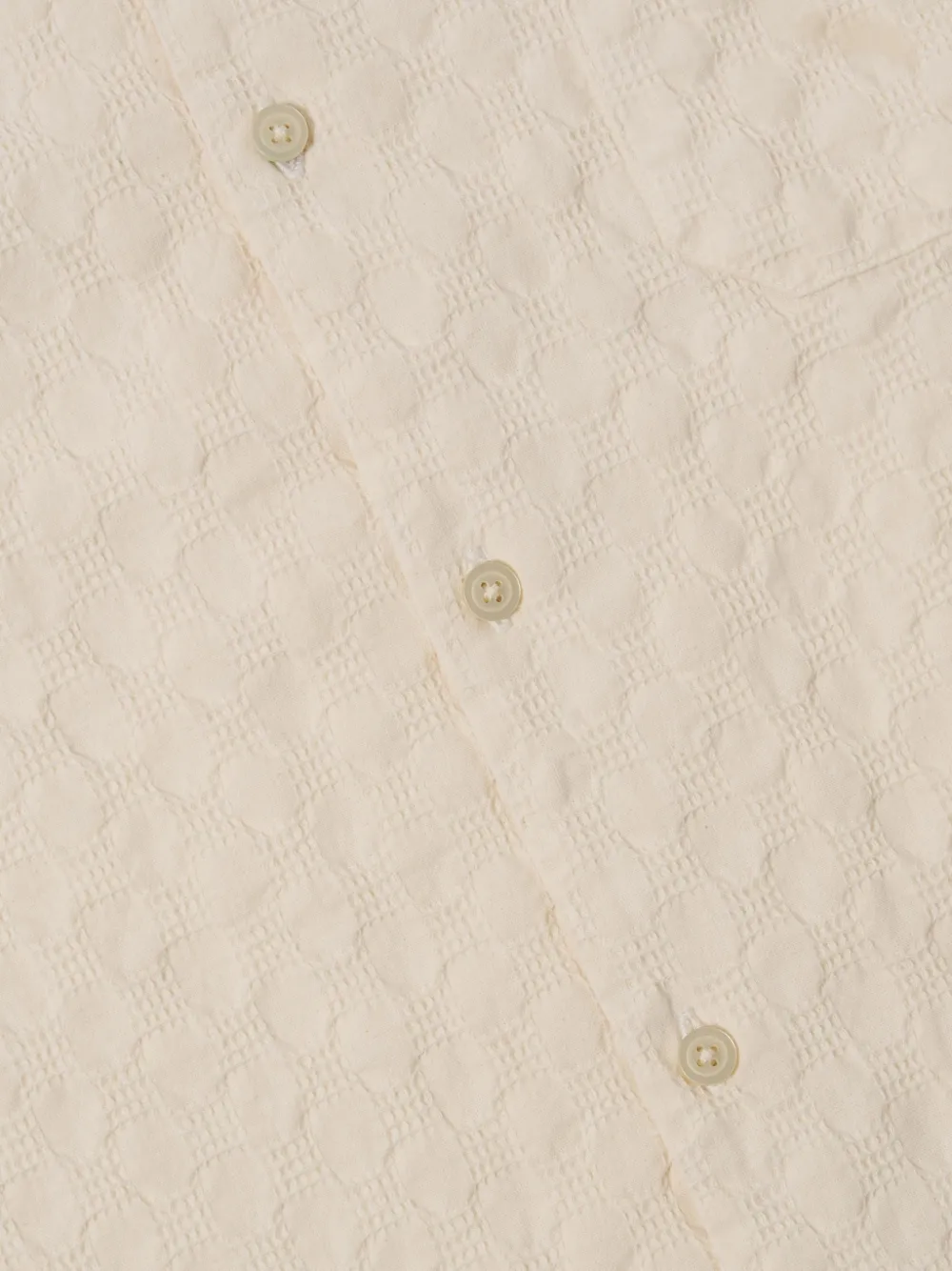  Universal Works Textured Short-sleeve Shirt - Neutrals 
