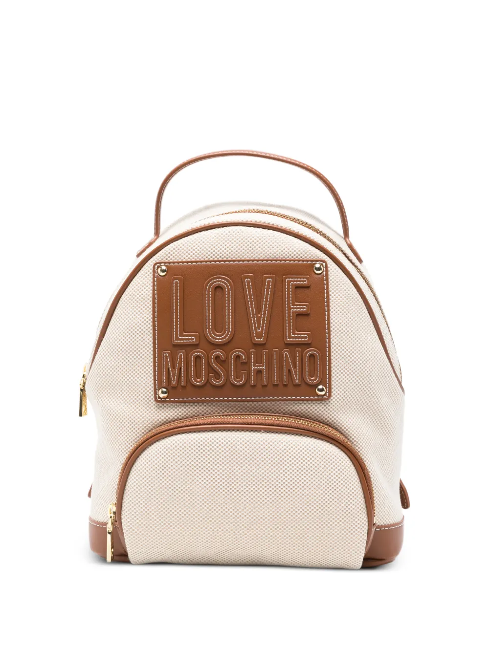 Love Moschino embossed-logo backpack - Toni neutri