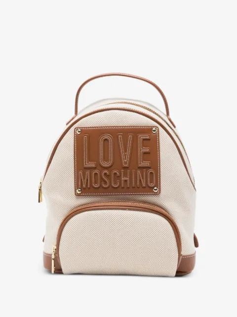 Love Moschino embossed-logo backpack