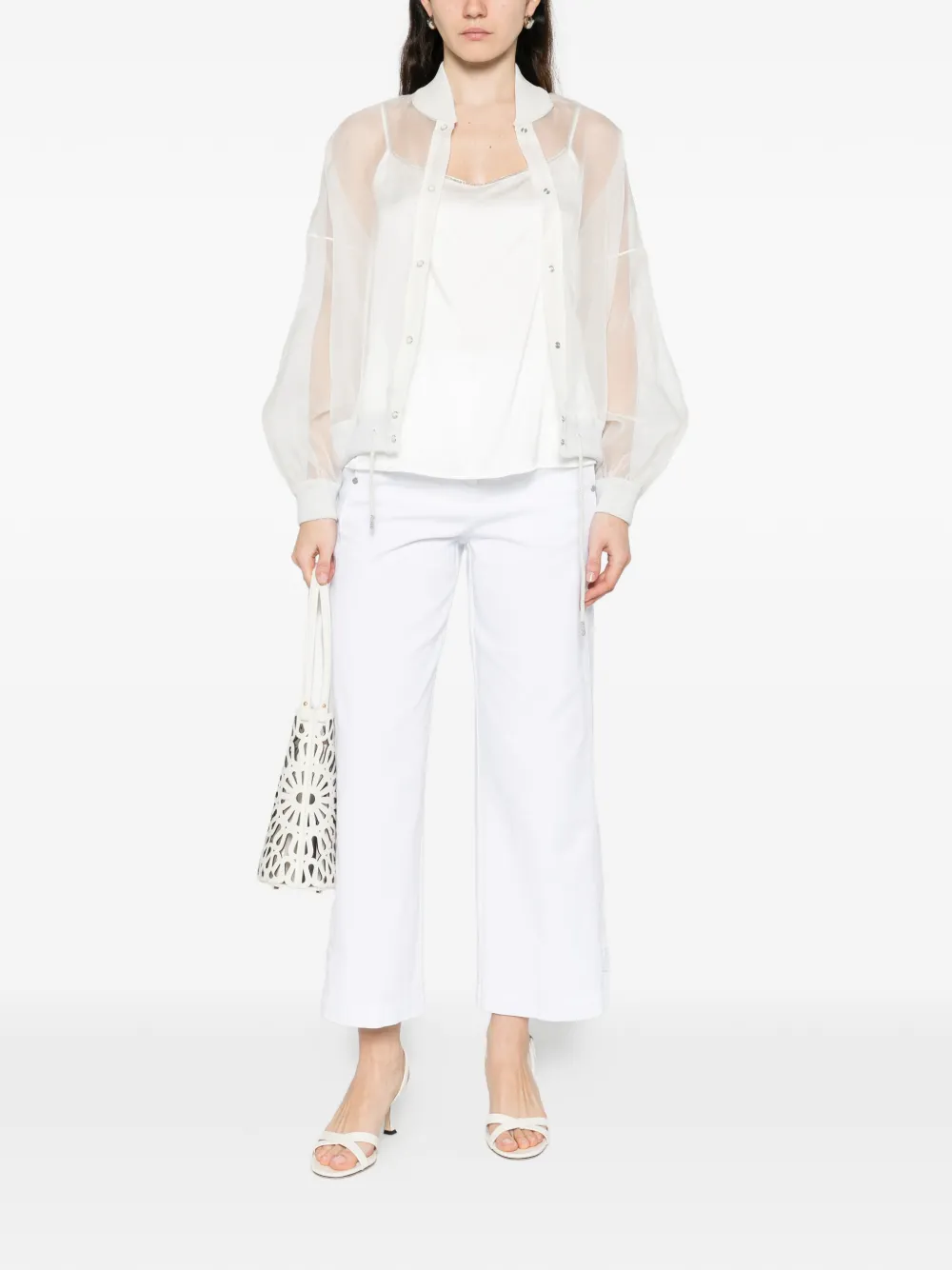  Panicale Beaded Strap Top - White 