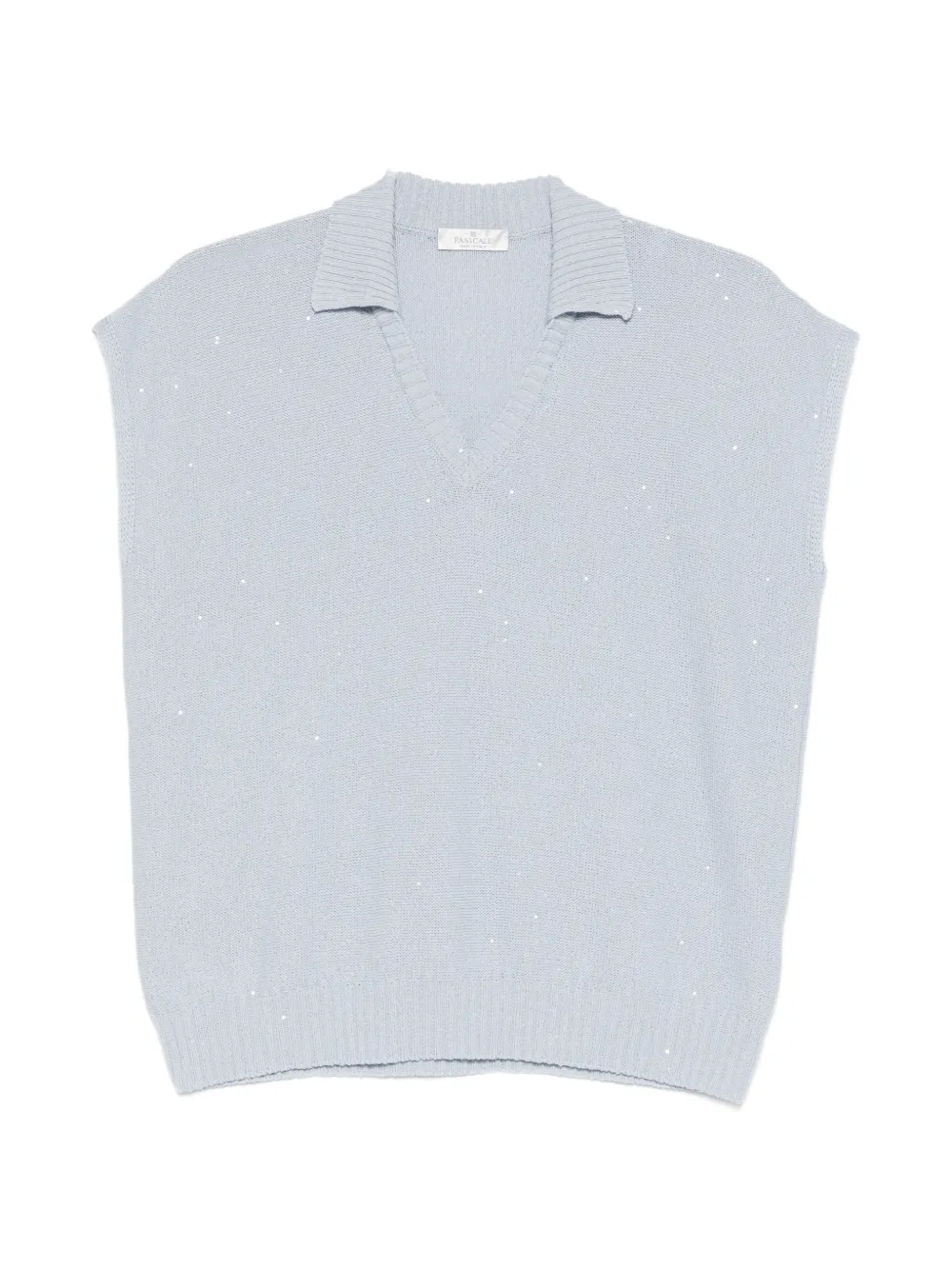 PANICALE Top con decorazione - Blu