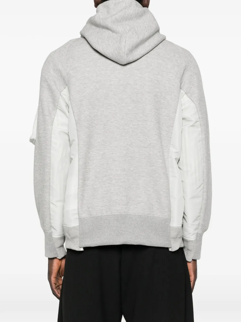 Sacai ジップディテール パーカー | グレー | FARFETCH JP