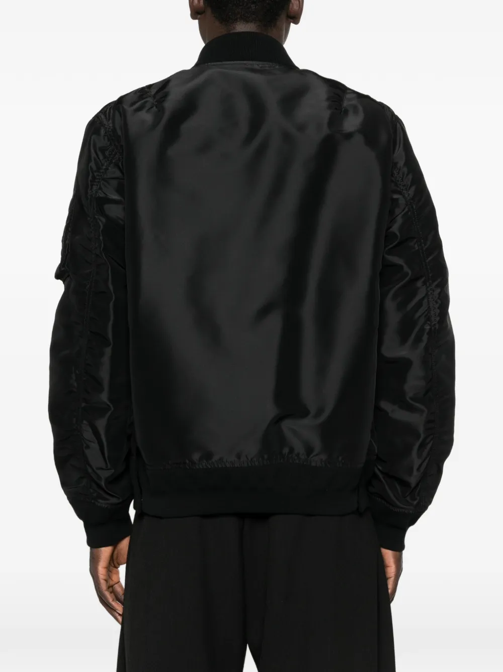sacai Bomberjack met rits Zwart