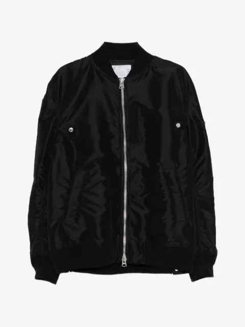 sacai chamarra bomber con cierre