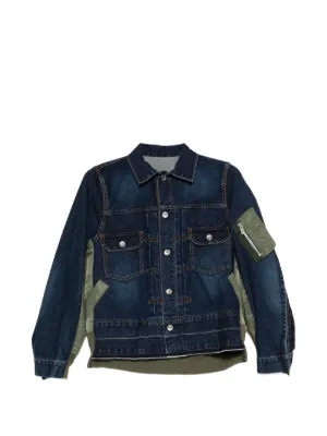 sacai デニムジャケット Sacai デニムジャケット | ブルー | FARFETCH JP