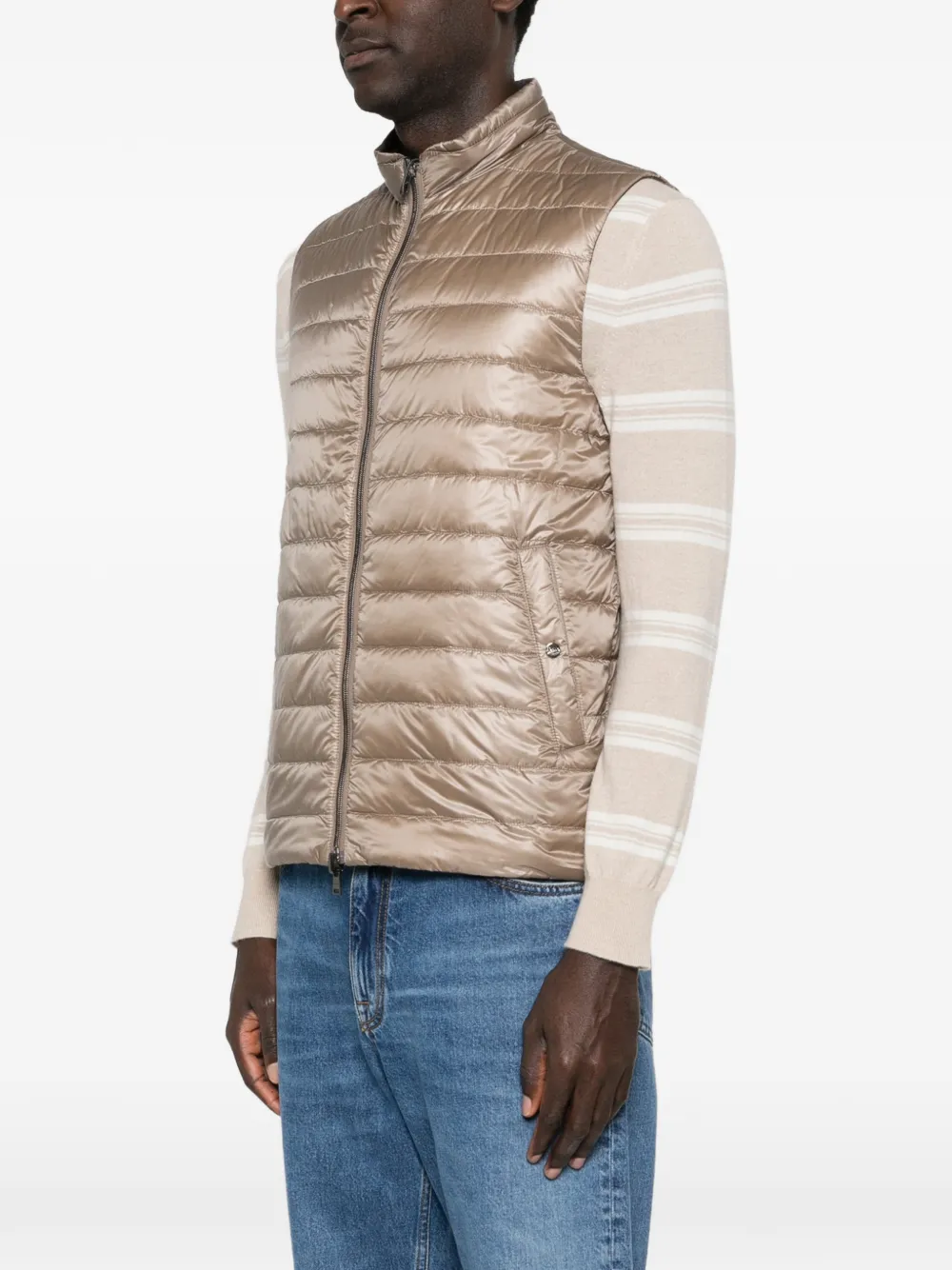 Herno Zip-up Reversible Gilet - Neutrals 