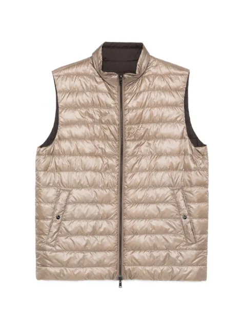 Herno zip-up reversible gilet