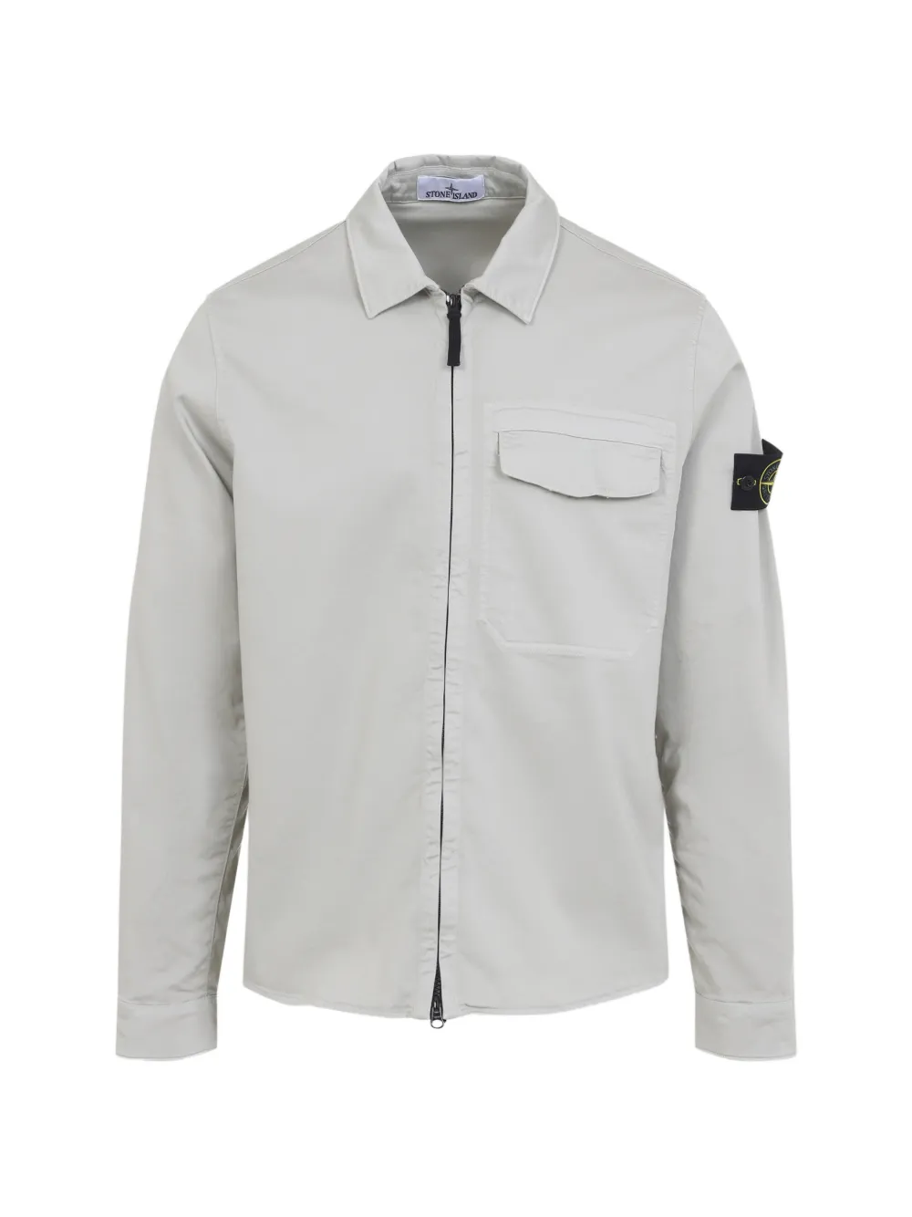 Stone Island zip pocket cotton shirt - Toni neutri