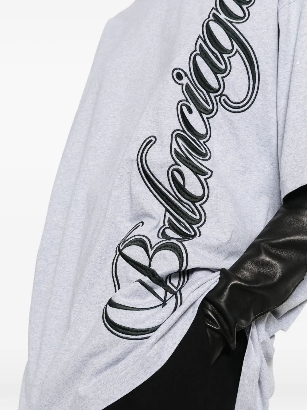 Balenciaga T-shirt met ronde hals Grijs