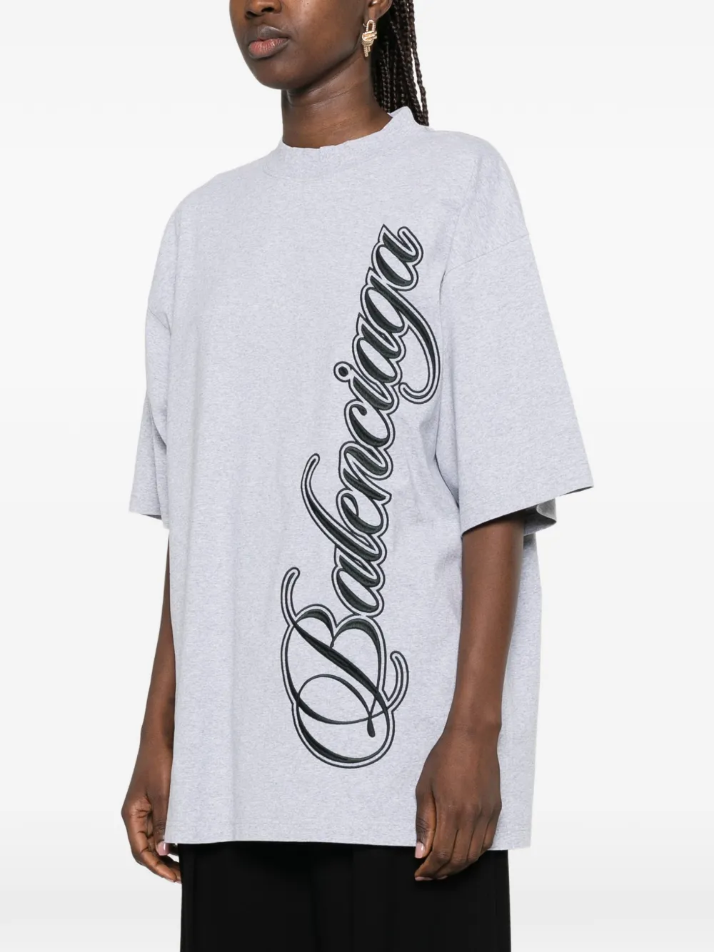 Balenciaga T-shirt met ronde hals Grijs