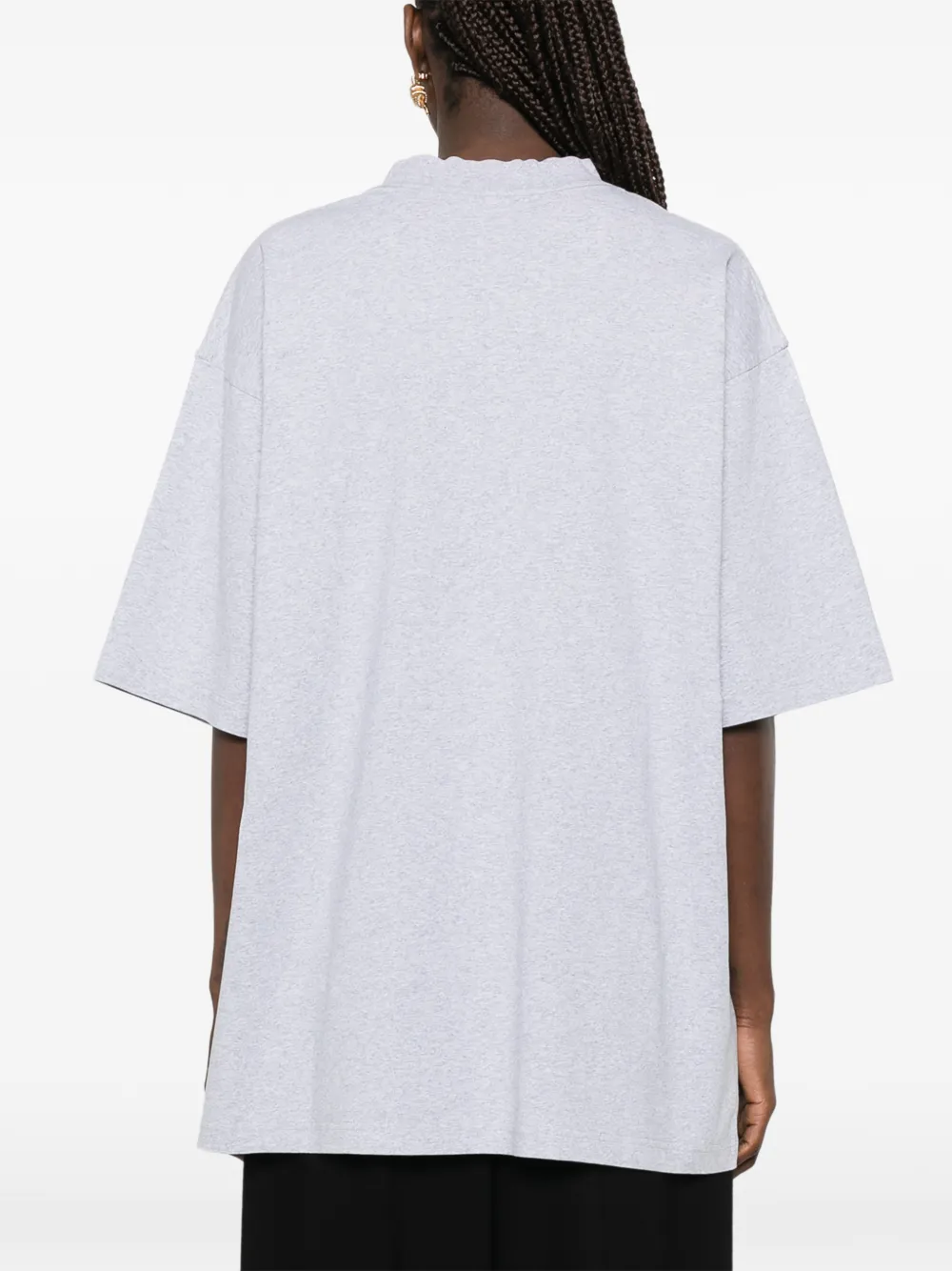 Balenciaga T-shirt met ronde hals Grijs