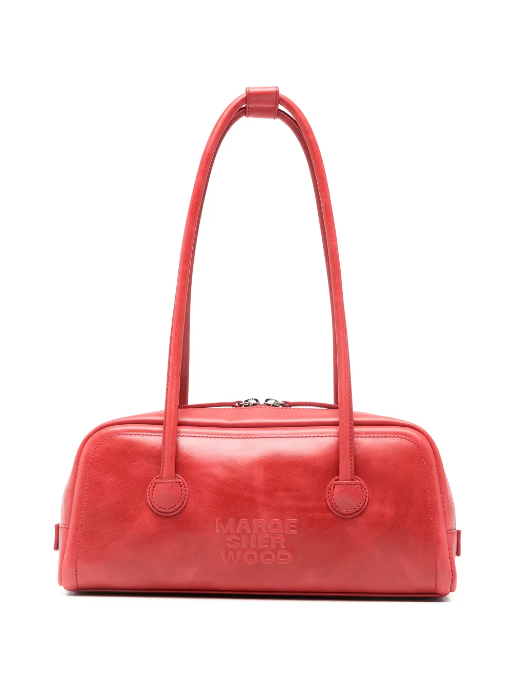 Marge Sherwood Soft zip-up shoulder bag - Rosso
