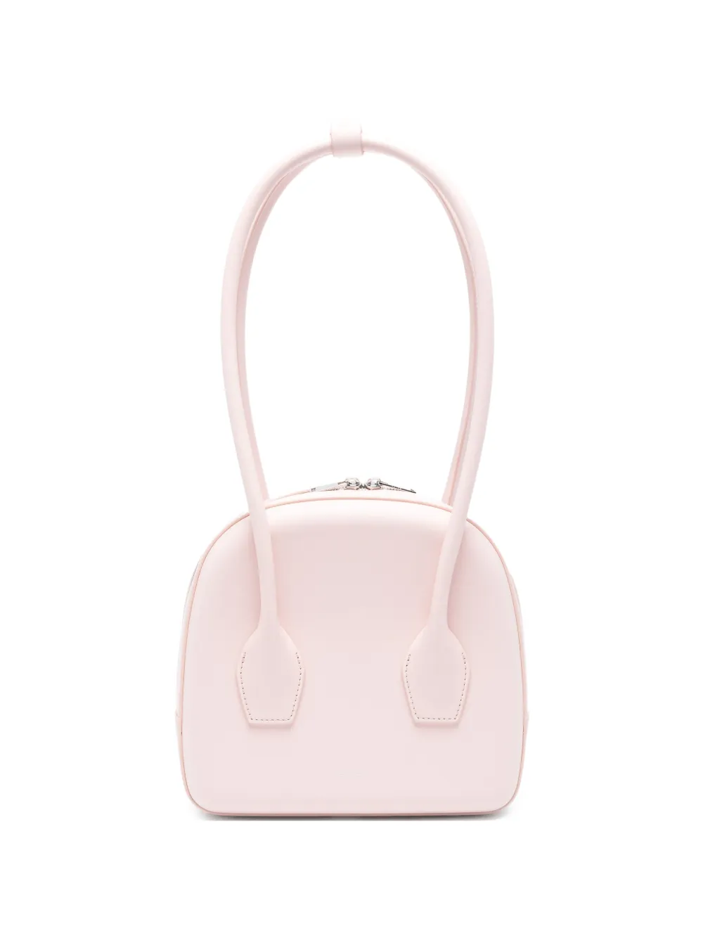 SALCE leather rounded shoulder bag - Rosa