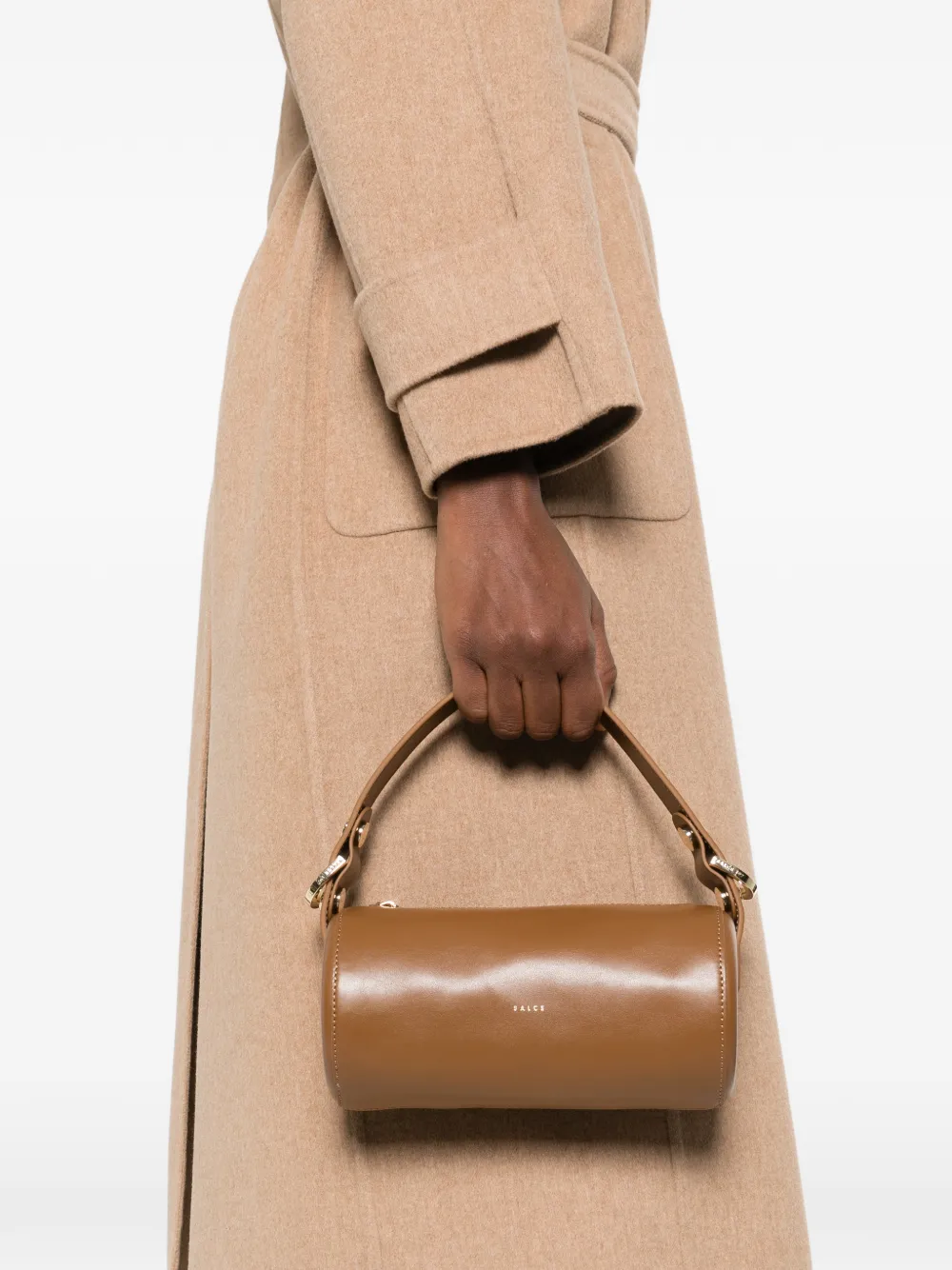  Salce Cylinder Mini Bag - Brown 