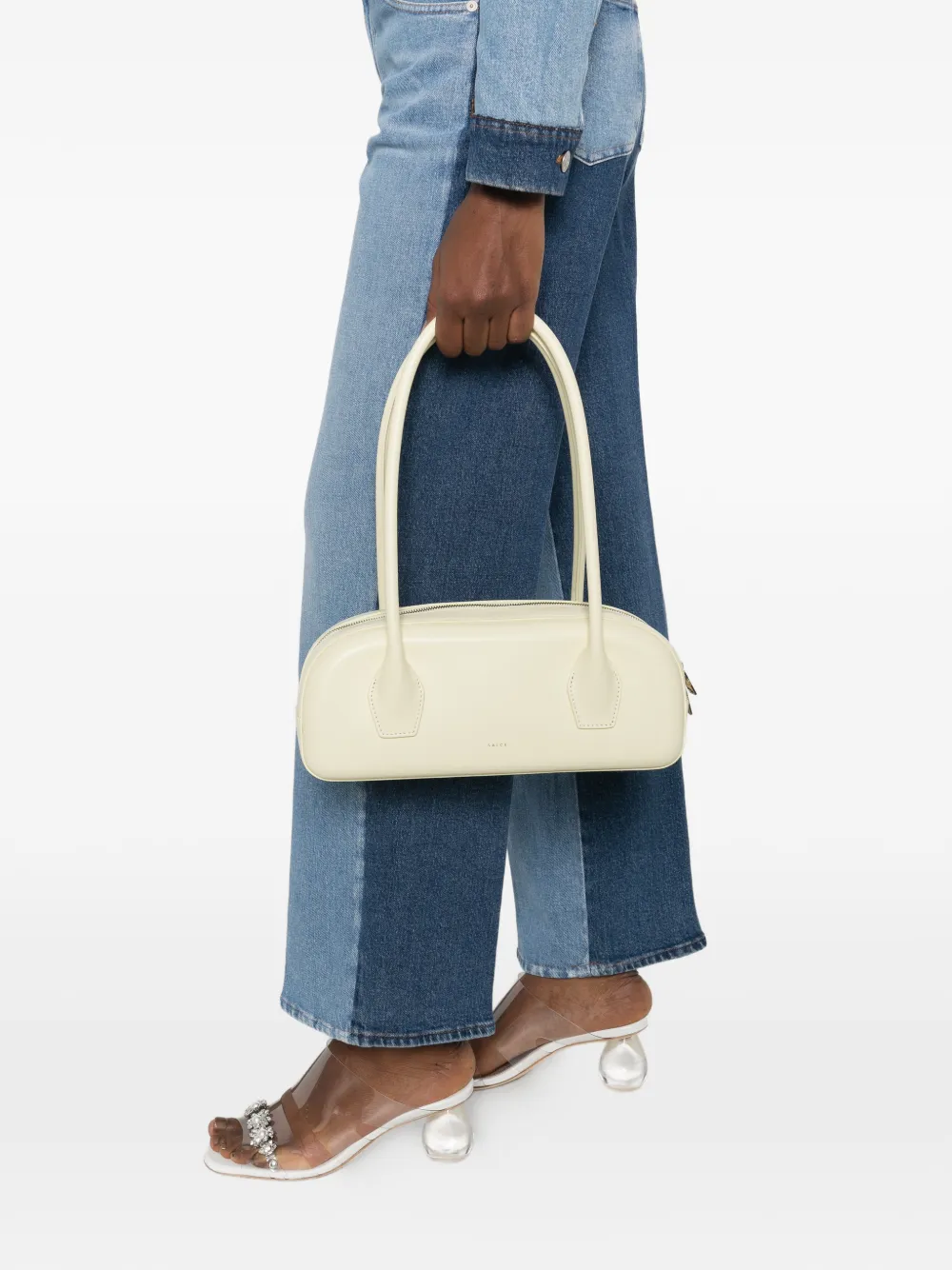  Salce Bianca Top-zip Shoulder Bag - Yellow 