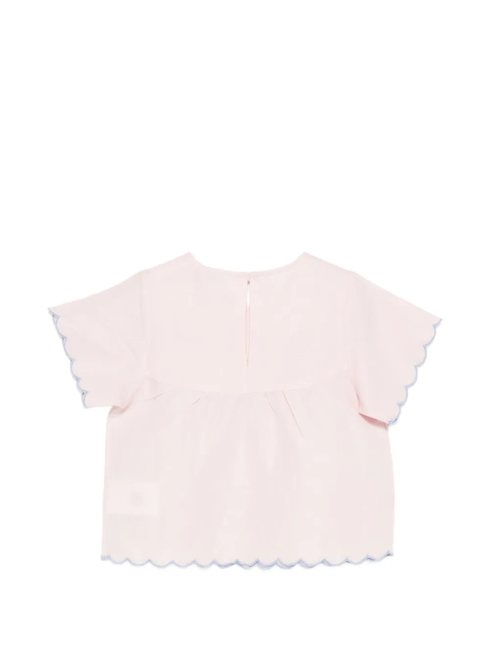  Stella Mccartney Kids Scalloped Short-sleeve Top - Pink 