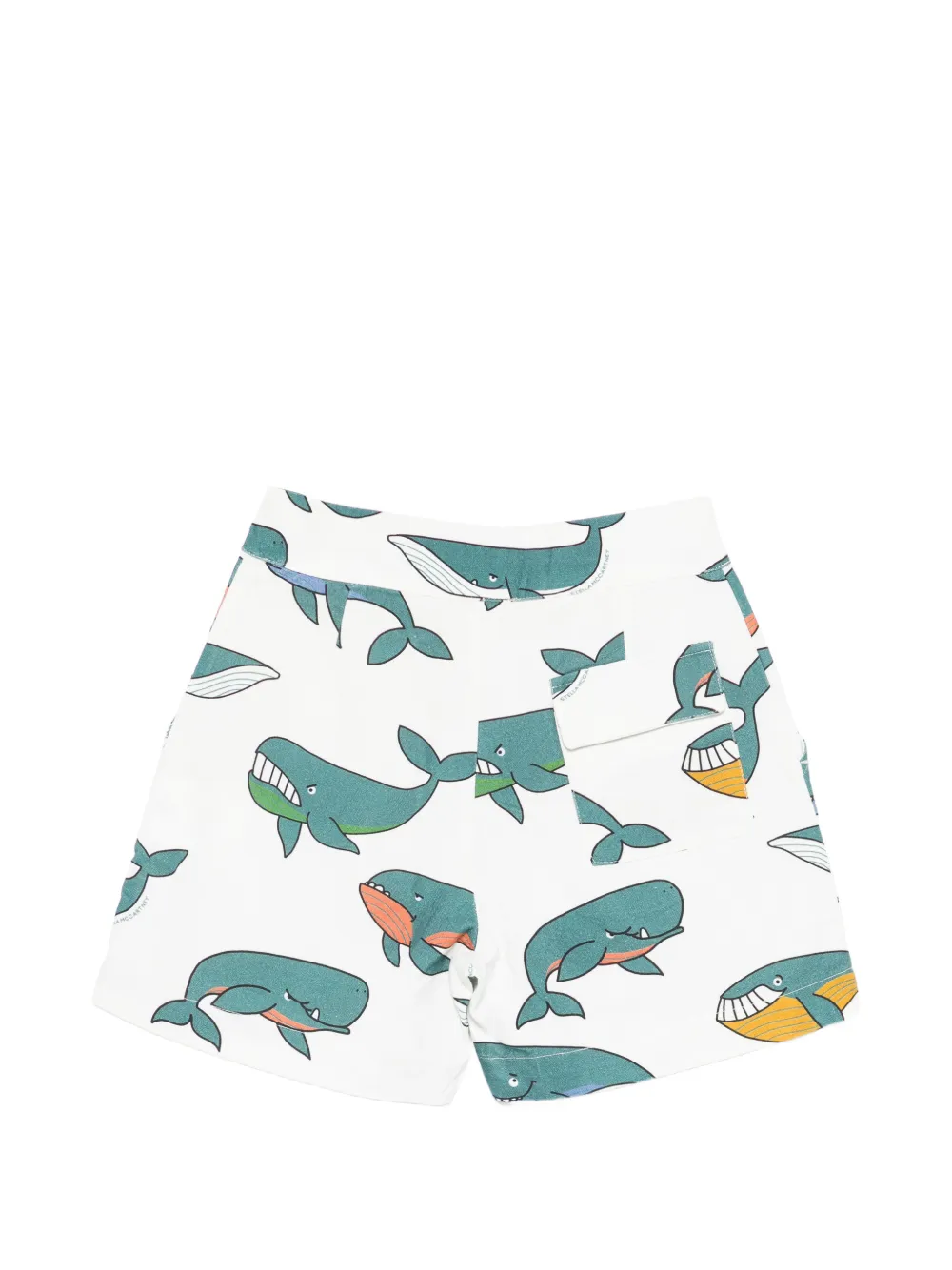 Stella McCartney Kids Shorts met walvisprint Wit