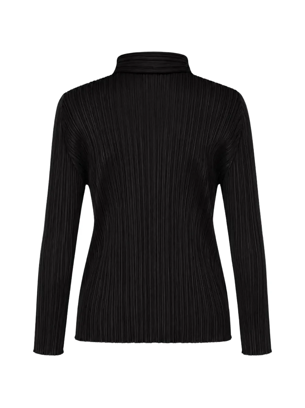 Pleats Please Issey Miyake Geplooid button-up blouse Zwart