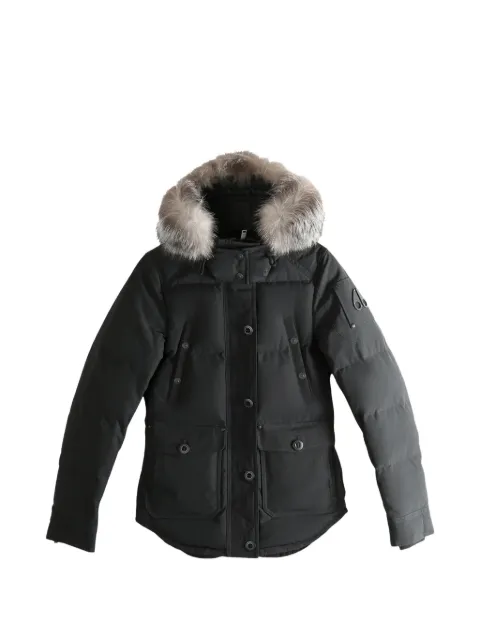 Moose Knuckles Anguille Jacke mit Pelzbesatz