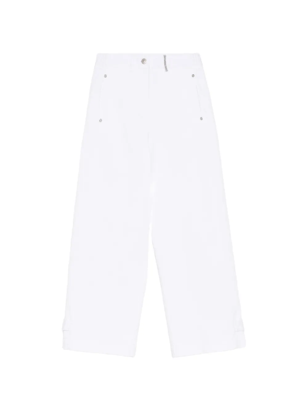 PANICALE Jeans con bottoni - Bianco