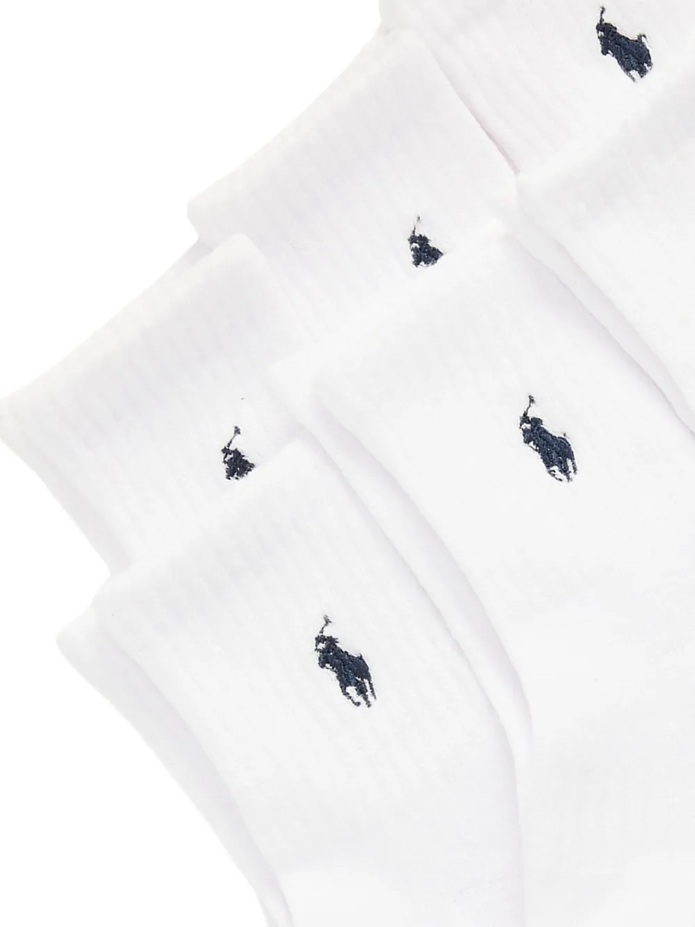 Embroidered Pony Crew Socks (Set Of Six)