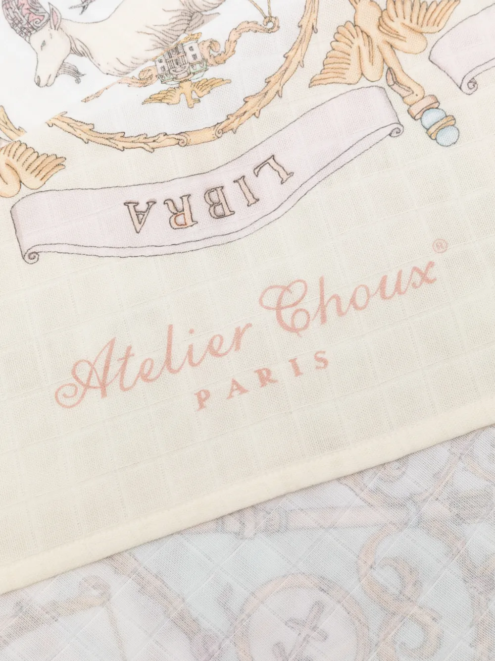  Atelier Choux Zodiac-print Blanket - Neutrals 