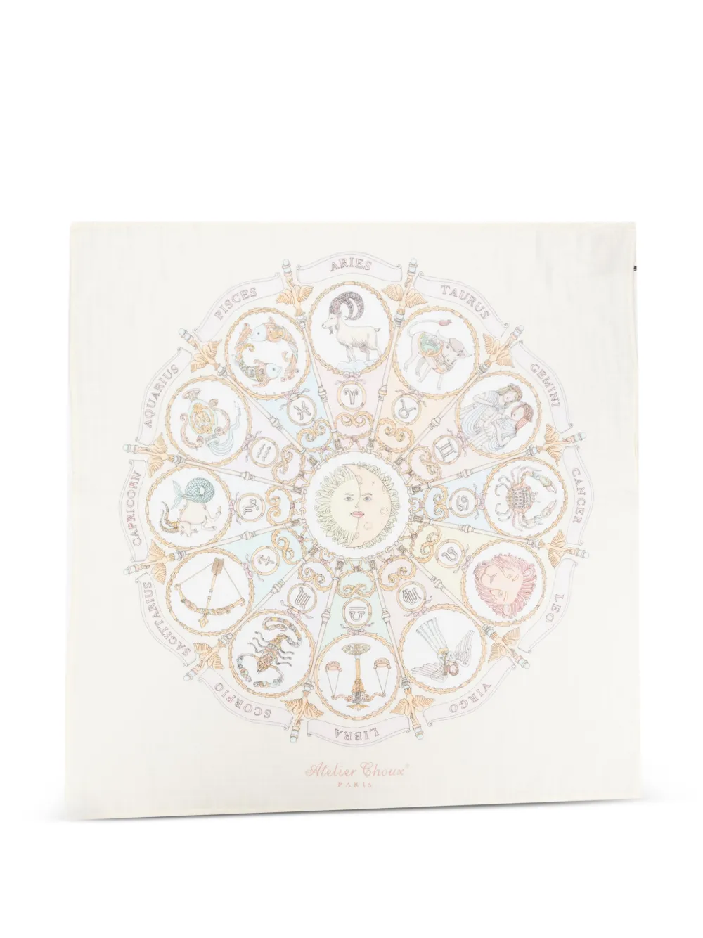 Atelier Choux zodiac-print blanket - Toni neutri