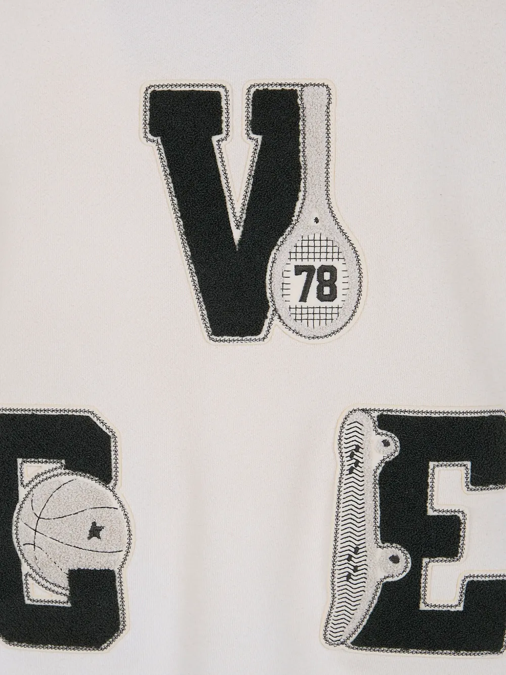 appliqued sweatshirt