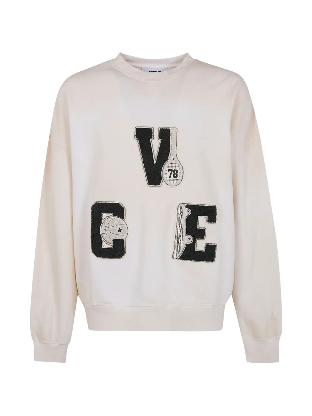 Golden Goose appliqued sweatshirt - Toni neutri
